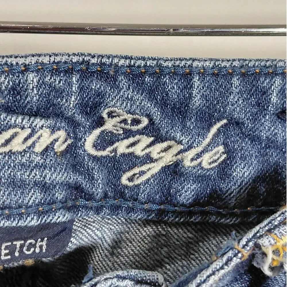 American Eagle Blue Denim Skinny Casual Jeans Women Size 4